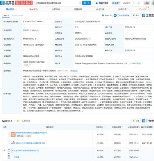 百納千成投資成立新公司，布局景區(qū)管理與文化藝術(shù)交流